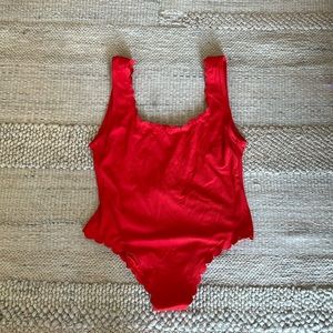 Mango Scalloped One Piece